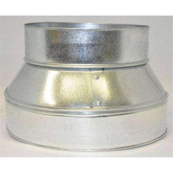 Gray Metal Products 6 x 4 in. Galvanized Connector Pipe Reducer & Increaser 3602996